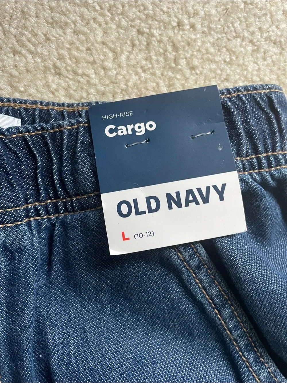 Old Navy Dark Blue Cargo Denim Pants